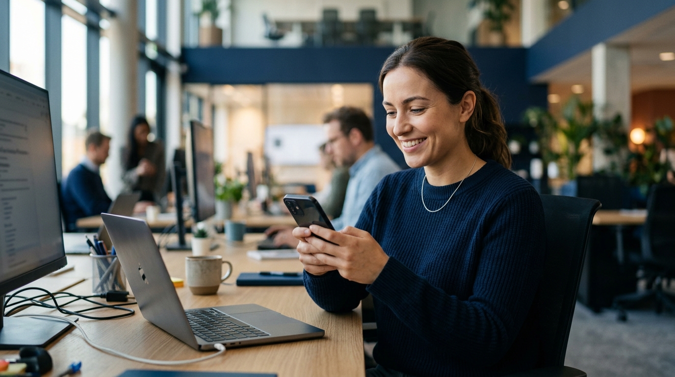 WhatsApp IT helpdesk, a real person, on the app your team already uses